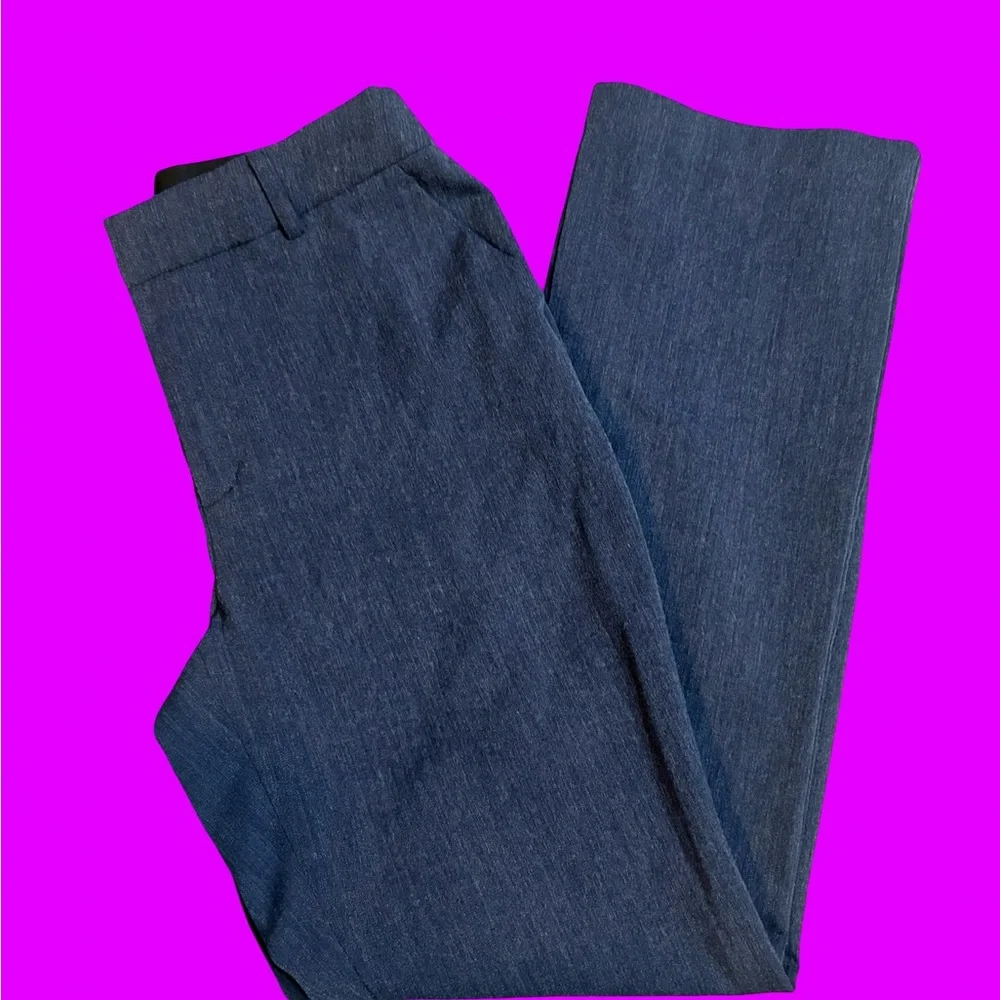 Nine West Navy Chinos Versatile Office Wear Barely Bootcut size 6 - Picture 2 of 8